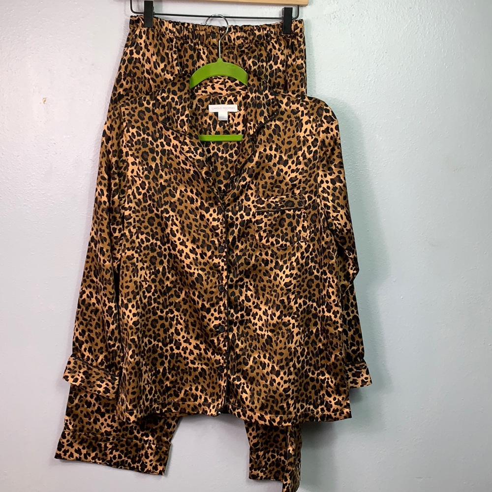 Carol Hochman Cheetah Print Pajamas Size Small